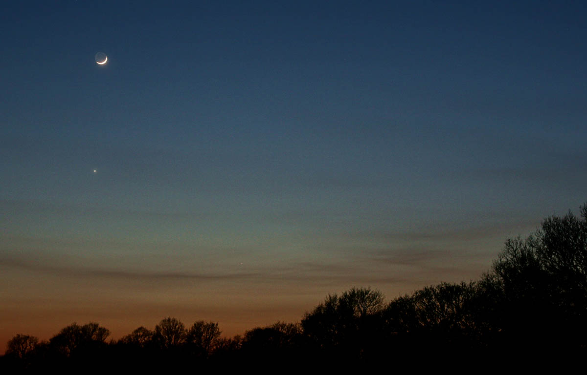 Moon, Venus, Mercury