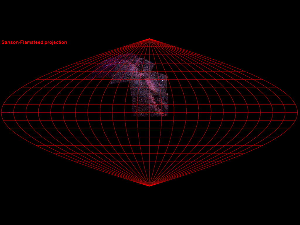 full sky - sanson projection